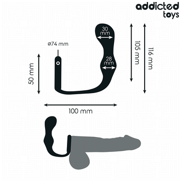 Plug Anale con Anello Modello 3 - Stimolazione Profonda e Controllata
